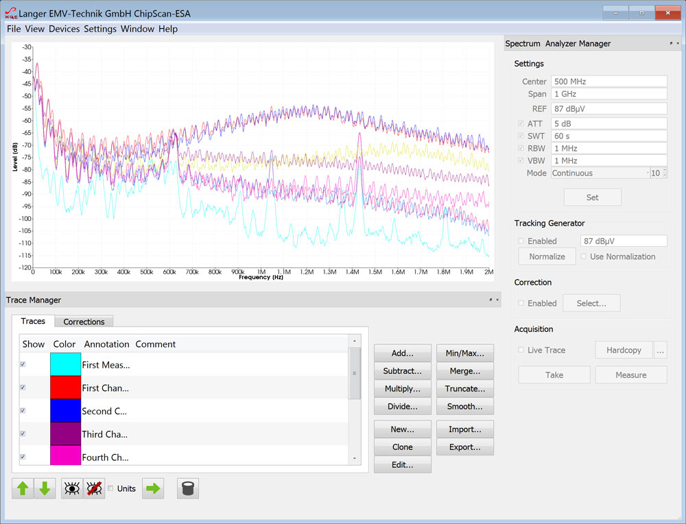 CS-ESA set, ESA芯片扫描软件