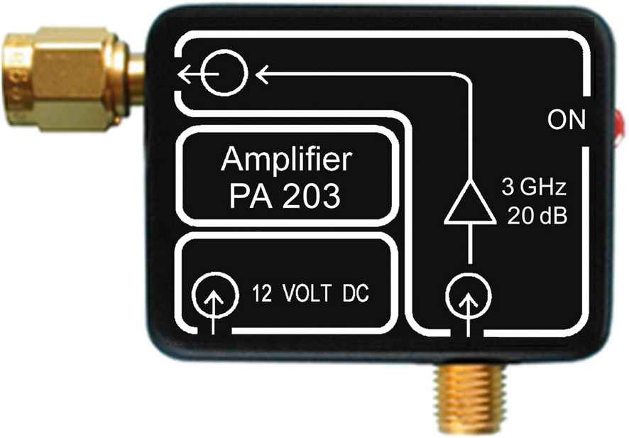 PA 203 SMA, Preamplifier 100 kHz up to 3 GHz